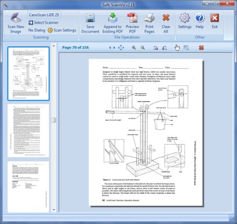 ScanWiz is a Scanning program it can create multipage Tiff's and PDF's